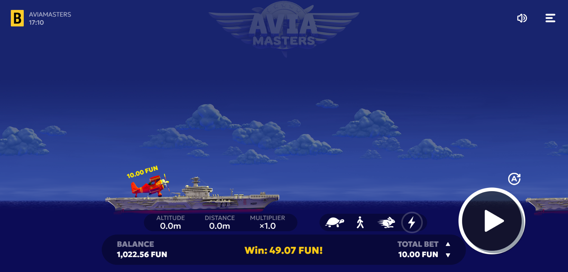1win Aviamasters game for real money in Bangladesh